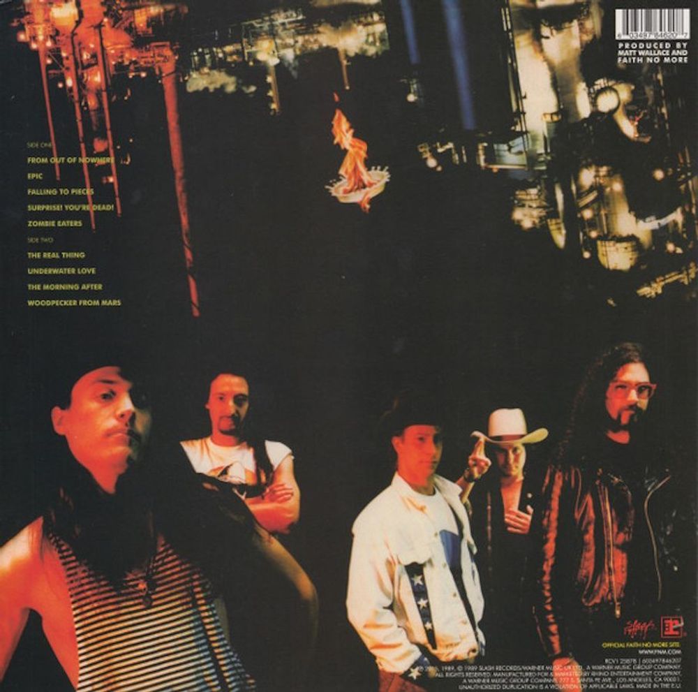 Faith No More. The Real Thing (Limited Edition, Yellow LP) новая запечатанная виниловая пластинка