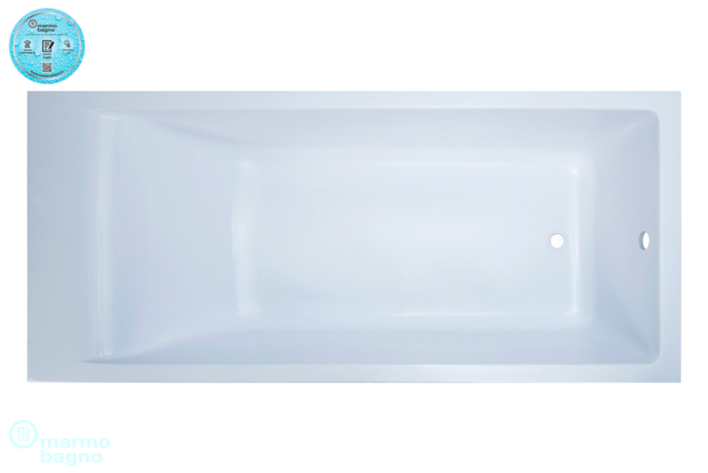 Ванна из литьевого мрамора Marmo Bagno Алесса NEW 150х70