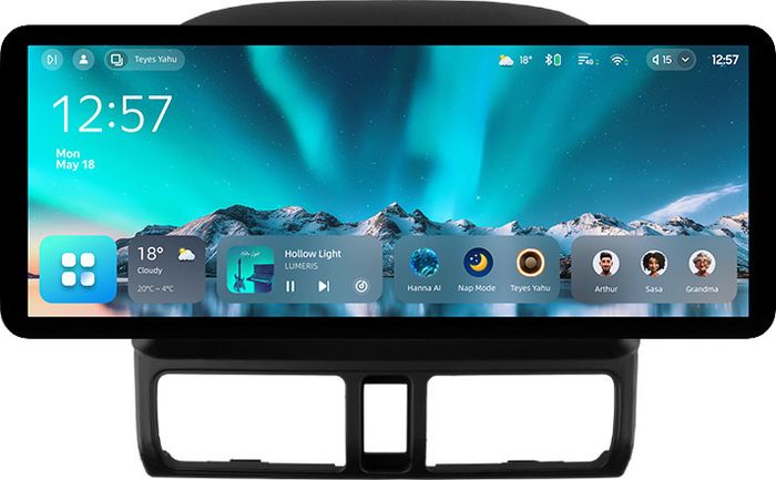Магнитола для Honda CR-V 2 2000-2006 - Teyes CC4 монитор 12.3" 2K QLED + рамка 9, Android 14, Быстрейшая, Snapdragon 680, DSP, CarPlay, 4G SIM-слот