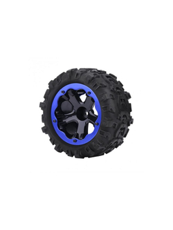 Колесо в сборе для Remo Hobby RH8035/36 (правое синее), 1шт.