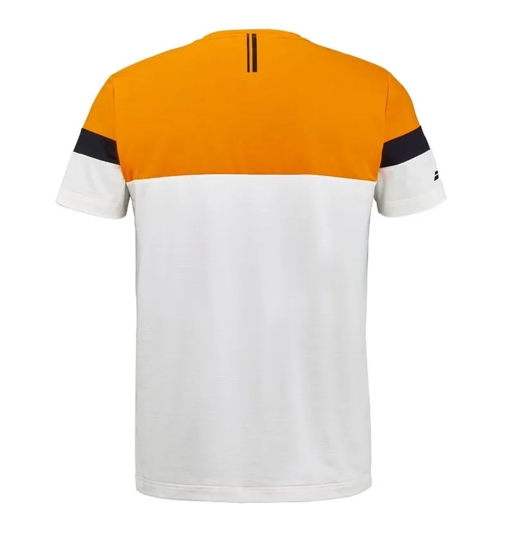 Мужская теннисная футболка Babolat Padel Crew Neck - orange/cream