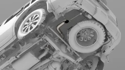 Выхлопная труба для Toyota Land Cruiser Prado 250 LC250 2024+ Тойота крузер крузак выхлоп