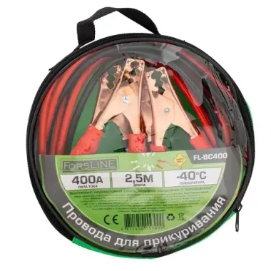 Провода для прикуривания 400А, 2.5м ForsLine FL-BC400