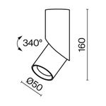 Накладной светодиодный светильник Maytoni Dafne C027CL-L10B4K
