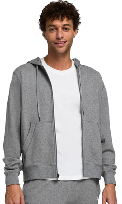 Мужская теннисная толстовка Wilson Unisex Team Zip - medium gray heather