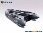 Лодка надувная моторная solar-420 strela jet tunnel