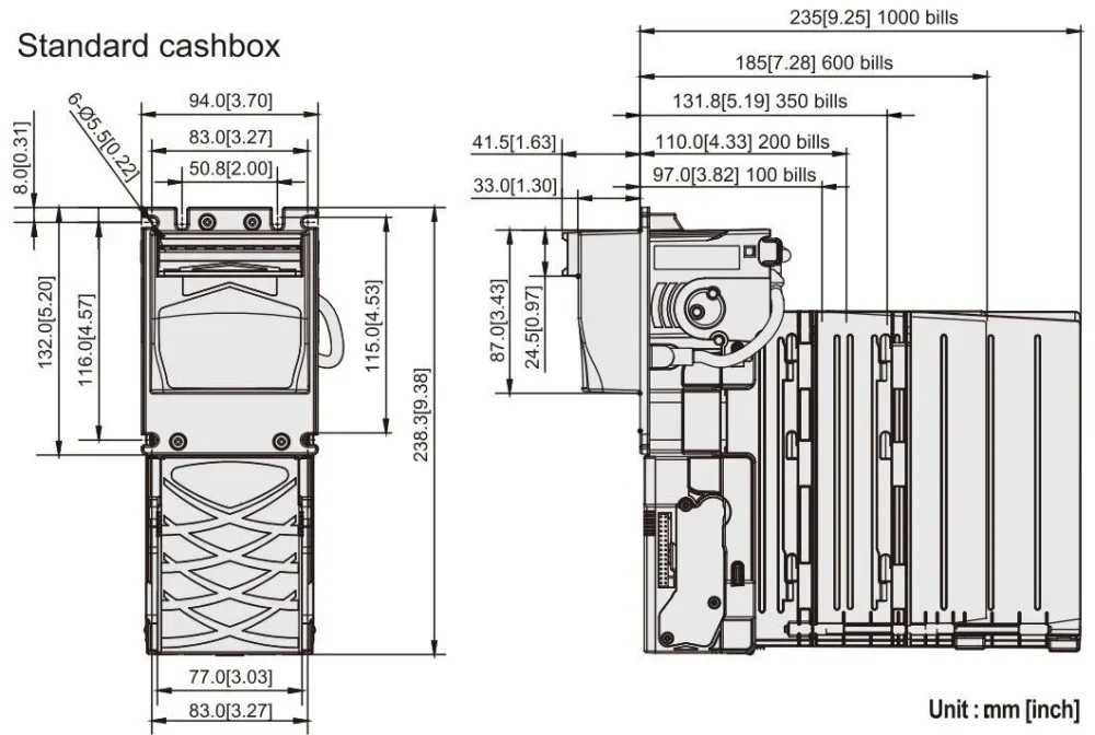 Купюроприёмник ICT XBA-mini (350 банкнот)