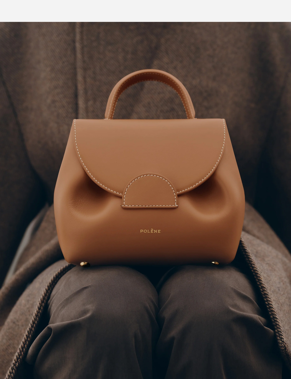 Сумка Polene Numéro Un Nano Edition Smooth "Camel"