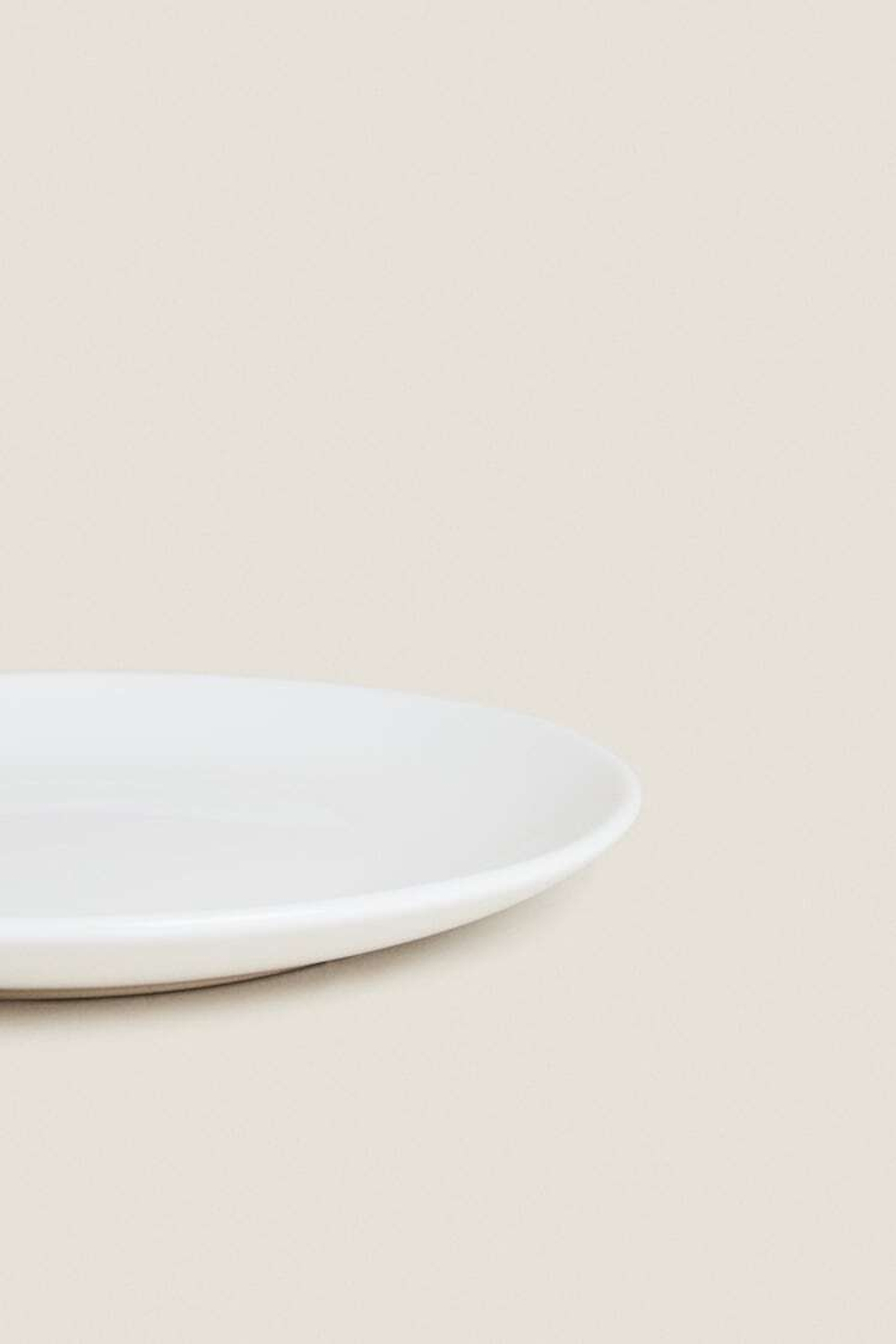 ZARA HOME ДЕСЕРТНАЯ ТАРЕЛКА ИЗ КЕРАМОГРАНИТА, БЕЛЫЙ