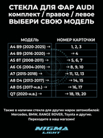 Стекло фары AUDI A8 D4 (2013-2017) Правое
