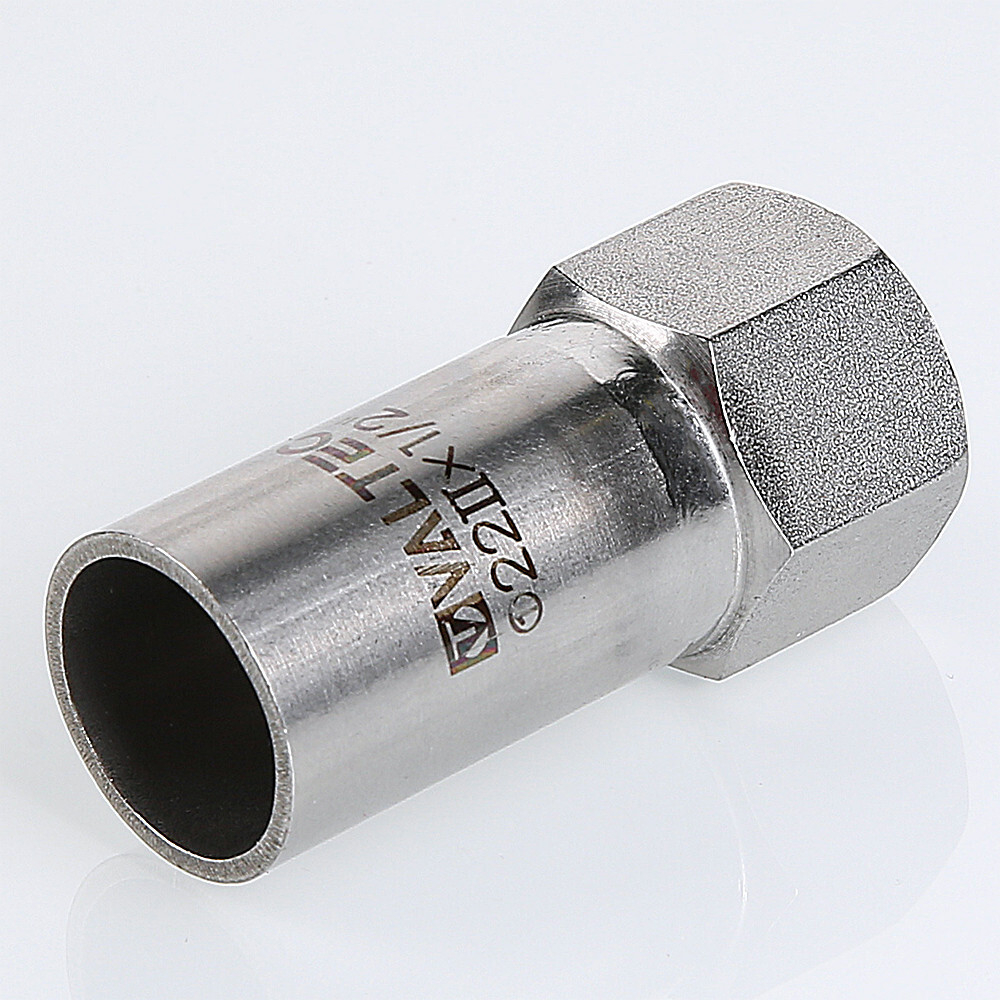 Пресс-вставка из нержавеющей стали AISI 304 с внутренней резьбой, VT.INOX-PRESS, VALTEC