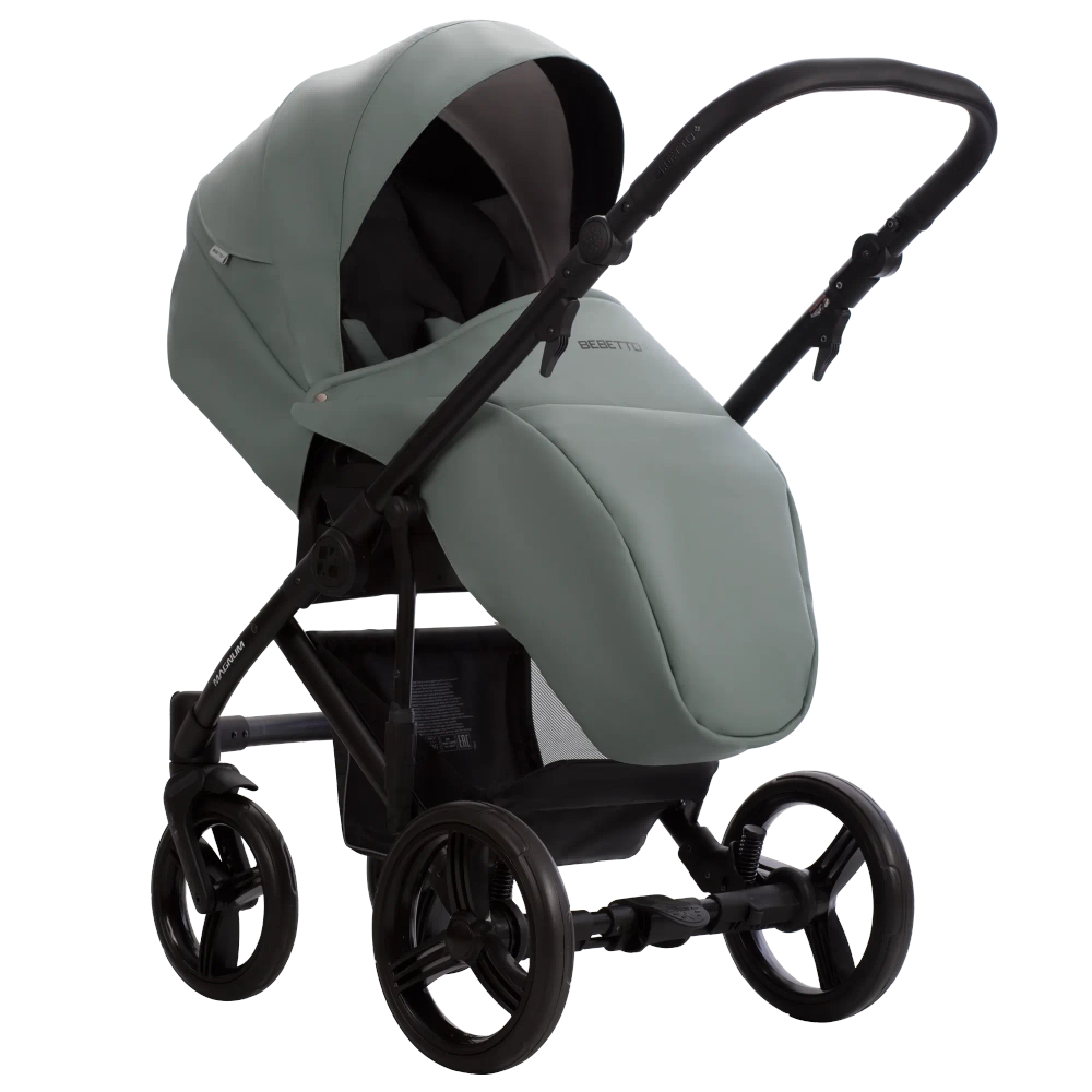Коляска 2в1 Bebetto MAGNUM LIGHT PRO light pro 02 (шалфей кожа)