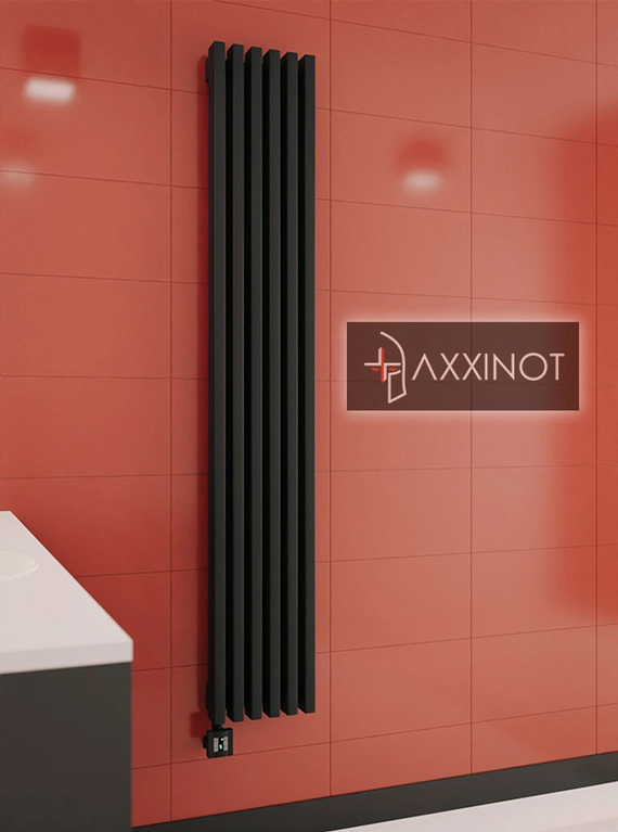 Axxinot Cardea VE 1750 - вертикальный электрический трубчатый радиатор высотой 1750 мм, черный