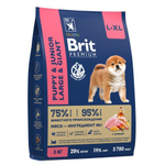 Корм для щенков и юниоров Брит BRIT PREMIUM Dog Puppy and Junior Large and Giant с курицей, 3кг