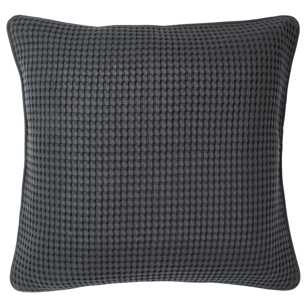 Чехол на подушку IKEA VARELD (ВОРЕЛЬД), Темно-серый, 50x50 см