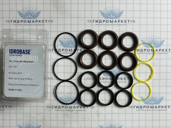 Таблица совместимости комплекта манжет KIT 76 с насосами Bertolini TML TMH