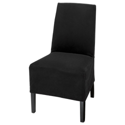 IKEA BERGMUND  (ИКЕА БЕРГМУНД)  -  Чехол на стул, средняя длина - Дюпарп тёмно-серый