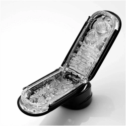 TENGA Мастурбатор Flip Zero с вибрацией черный