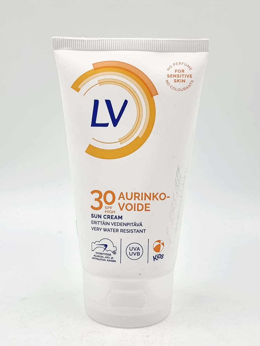 Солнцезащитный крем 30 SPF без отдушек и красителей LV 150 мл (Из Финляндии)