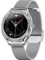 Смарт часы PARASMART Shine V66 (миланский браслет, серебристый)
