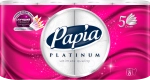 Туалетная бумага Papia Platinum, 5 слоев, 8 рулонов