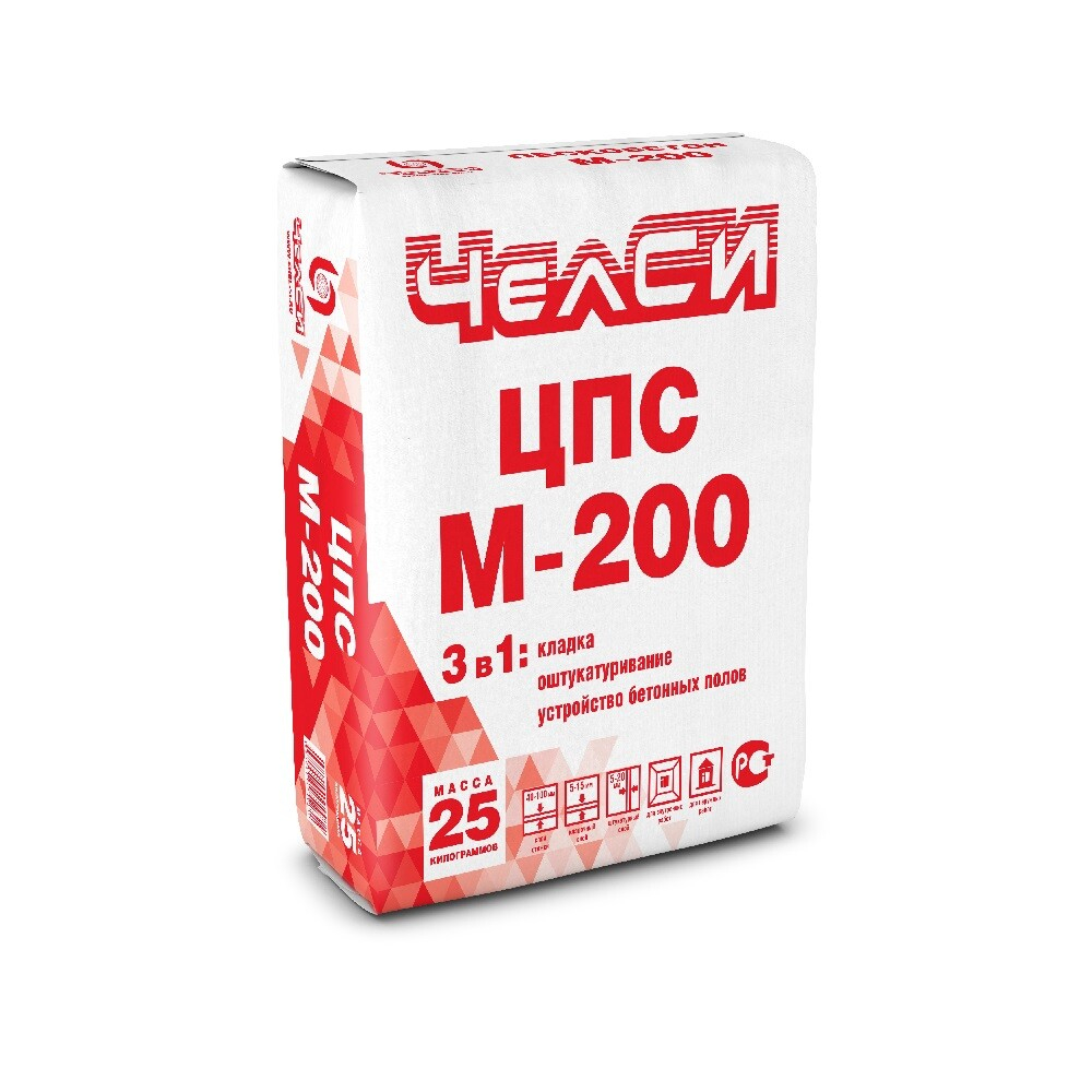 Песчано-цементная смесь ЦПС-200 (25кг) ЧЕЛСИ