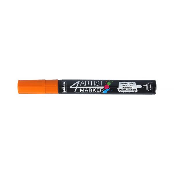 Маркер художественный 4Artist Marker на масляной основе 4 мм, перо круглое, 6 шт, 580135 оранжевый, Pebeo