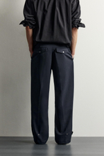 БРЮКИ STRAIGHT FIT С ХЛЯСТИКАМИ — ZARA