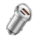 Автомобильное заряд. устр. Hoco NZ10 1USB/1C 45W серебристый