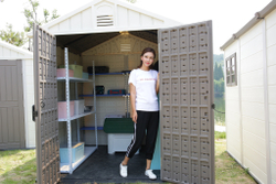 Садовый пластиковый сарай HouzBlock Comfort-2 7,5x7,5