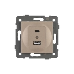 Механизм USB розетки SCT-MUAC-PL-GD-V (5V, 3A, QC4) (Arlight, -)