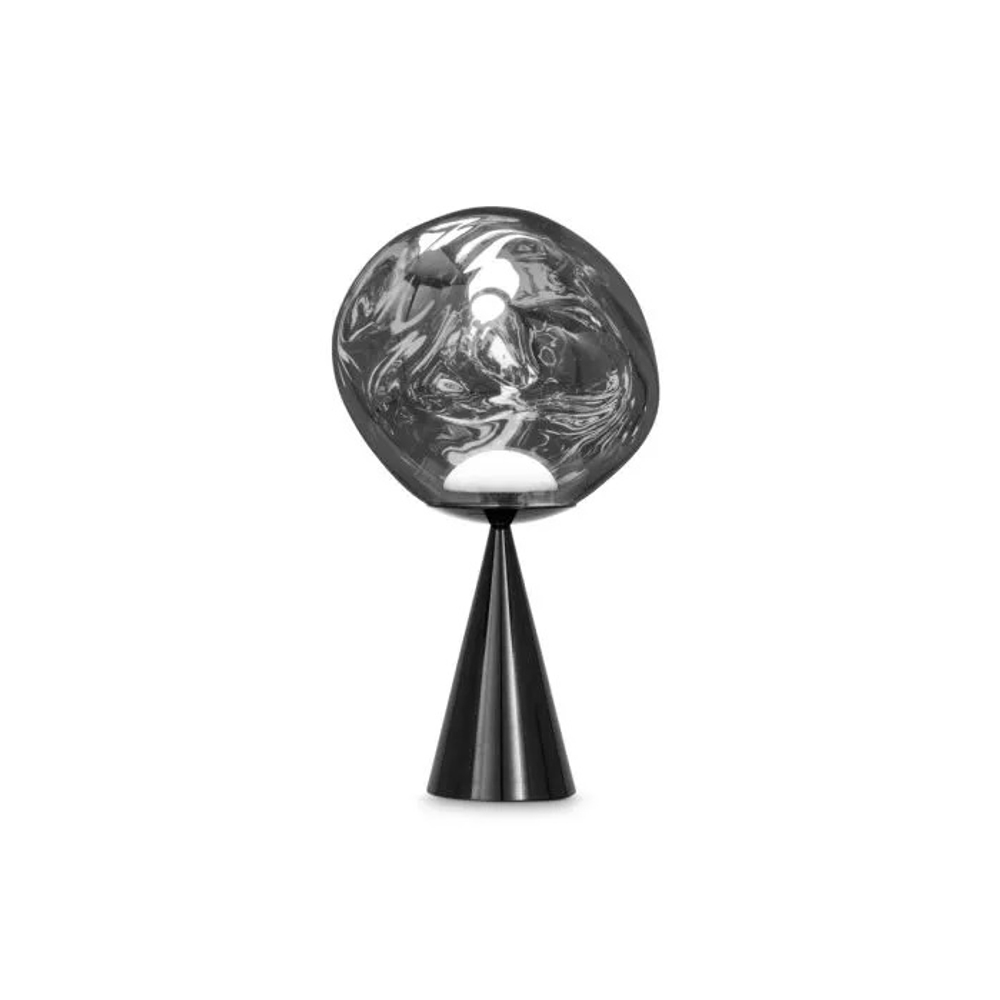 Настольная лампа Melt Cone Fat silver
