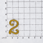 "Два" брошь из коллекции "Numerology"