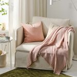 Плед IKEA HORNMAL (ХОРНМАЛ), Светло-розовый, 130х170 см