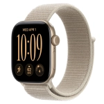 Умные часы Apple Watch Series 12 GPS, 42mm, Light Gold Aluminum Case with Limestone Sport Loop
