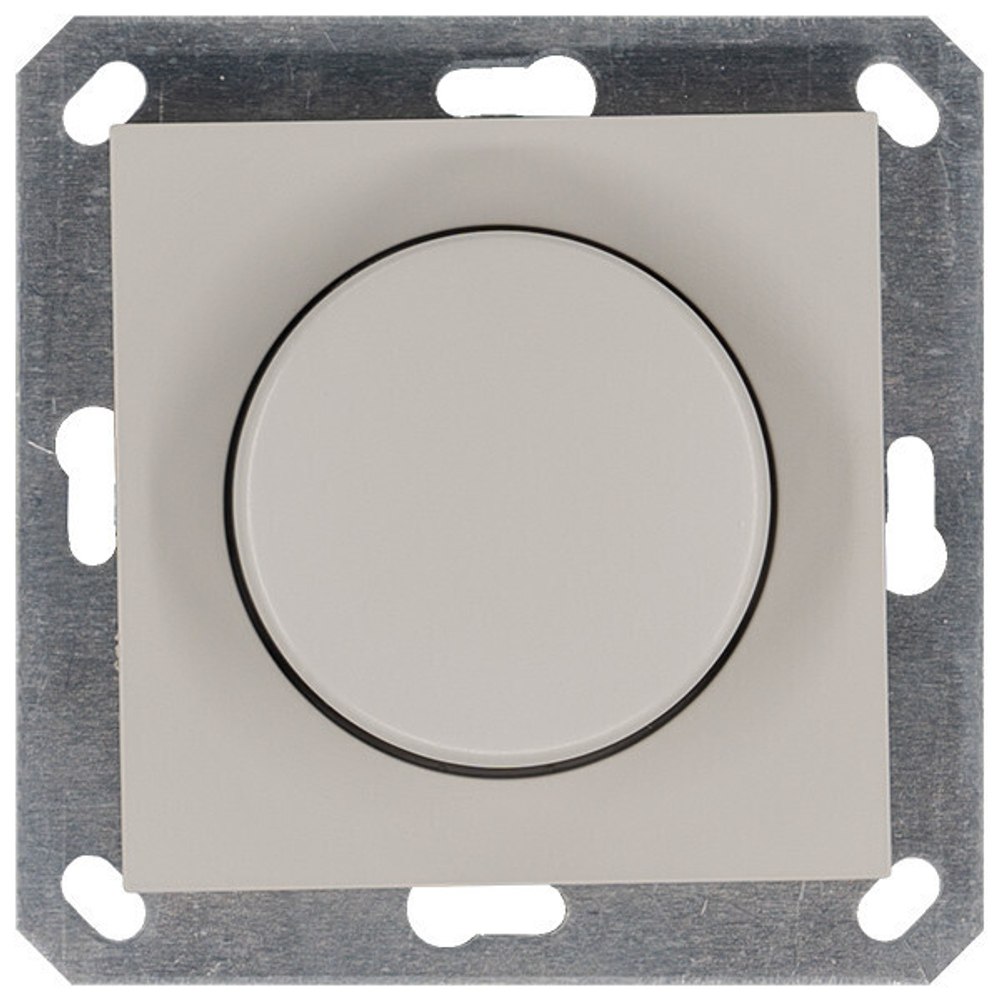 LED Диммер с накладкой 30-400W, 1gang 2way, цвет Тауп