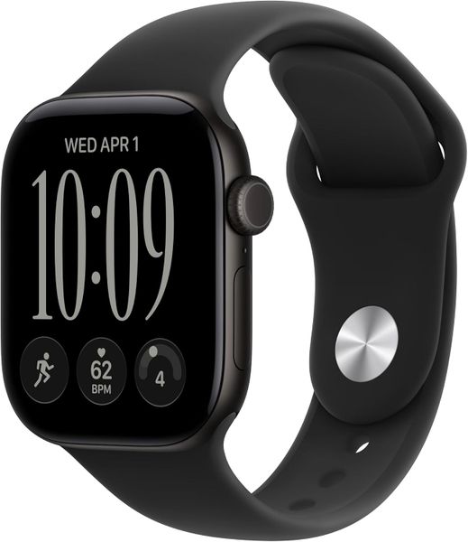 Умные часы Apple Watch Series 12 42 мм Black Aluminum Case with Sport Band (M/L) Черный | Black