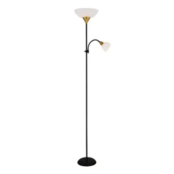 Торшер 1*E27 + 1*E14 A9569PN-2BK белый/метал Duetto Arte Lamp