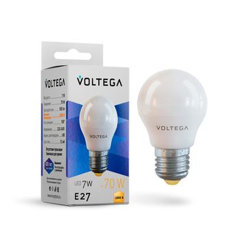 Светодиодная лампа Simple Globe 7W 3000K E27 (7243) VG2-G45E27-3K-7W Voltega