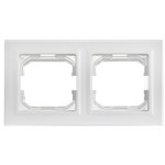 BRITE Рамка 2-местная IP44 РУ-2-БрАБ-44 арктический белый IEK