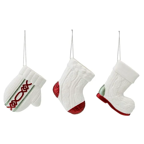 Набор ёлочных украшений warming tale из коллекции new year essential, 3 шт.