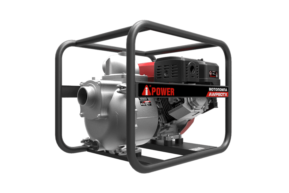 Мотопомпа A-iPower бензиновая для сильно загрязненной воды AWP80TX