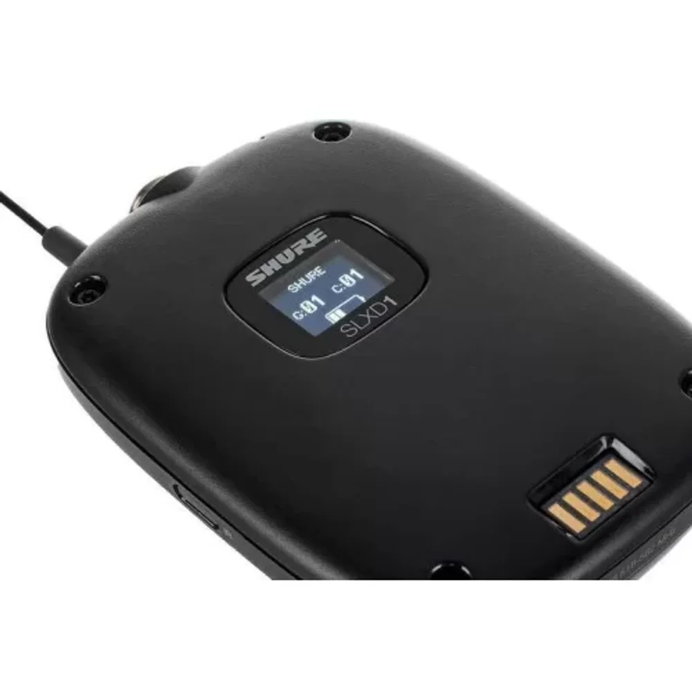 Shure SLXD1 H56 — цифровой поясной передатчик (518–562 МГц, TA4M)