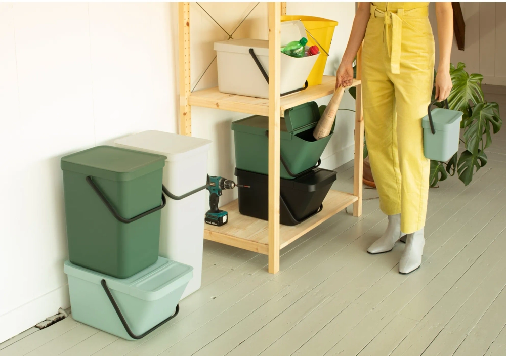 Brabantia Контейнер для мусора Sort & Go 20л для сортировки Fir Green 277740