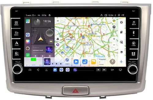 Магнитола для Haval H6 2016+ - Kuberg OL-1801 (кнопки и крутилки) Android 13, Быстрая, CarPlay, 4G SIM-слот