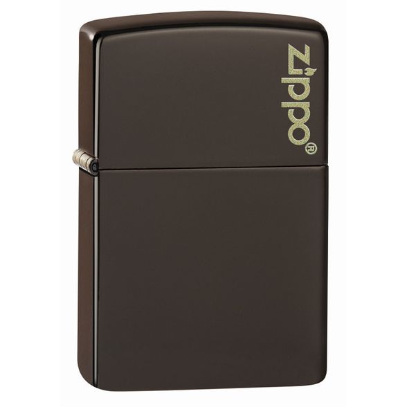 Цена наЗажигалка ZIPPO Logo Classic с покрытием Brown Matte, латунь/сталь, коричневая, матовая, 36x12x56 мм