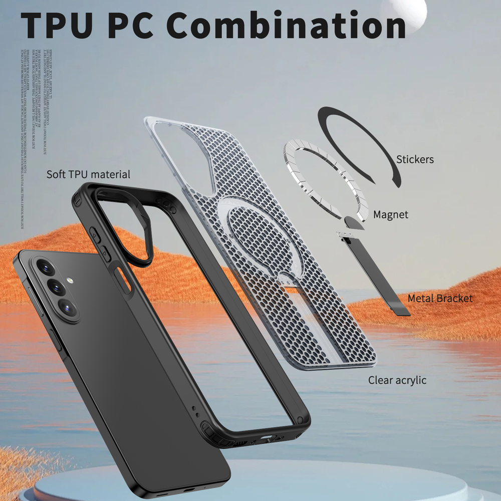 Прозрачный чехол Mesh Pro Magnetic Case для Samsung Galaxy A27 5G