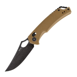 Нож складной SRM 9202-GW Retriever Blackwash (D2, Coyote G10)