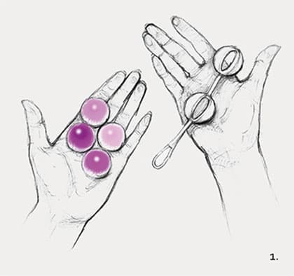 Gvibe Geisha Balls 2 - Шарики для тренировки интимных мышц, 3 см
