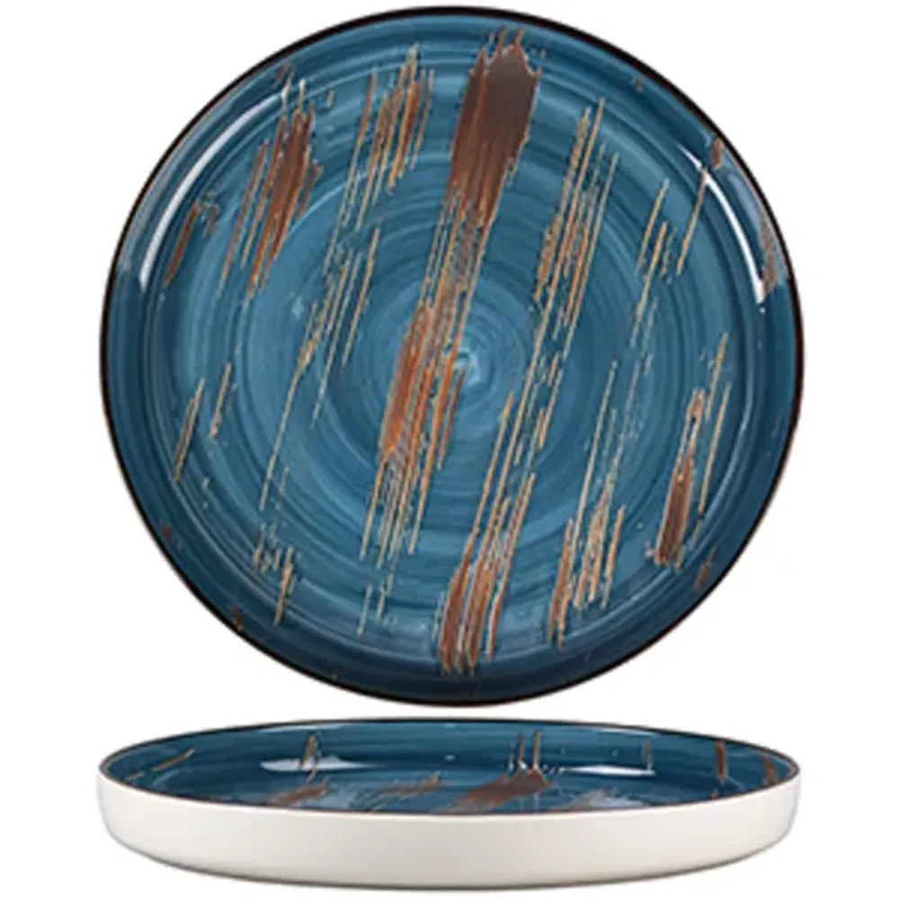 Тарелка с бортом d 28 см h3,1 см Texture Dark Blue P.L. Proff Cuisine [1]